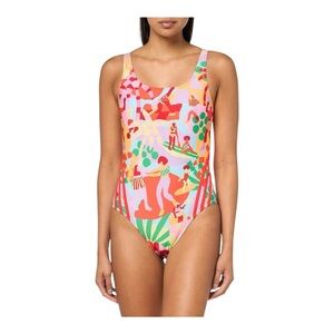 Adidas x  Farm Rio One Piece Swimsuit - Pearl Citrine NWT